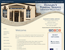 Tablet Screenshot of duggansfuneralservice.com